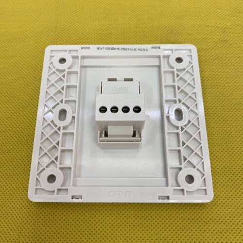 Bộ ổ cắm điện thoại đơn màu trắng